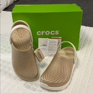 Crocs LiteRide Slip On Champagne women’s size 7